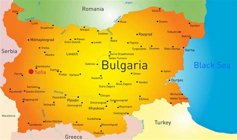 bulgária mapa